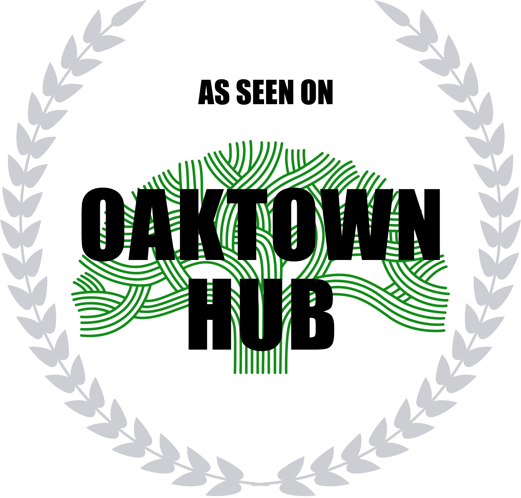 a logo with a black background